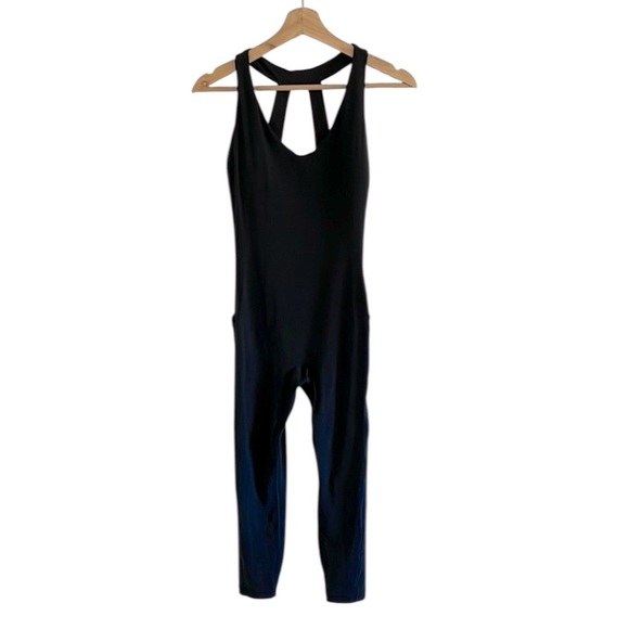 Athleta Transcend 7/8 Bodysuit Women’s Size Medium Yoga Athletic Workout Black - Picture 6 of 14